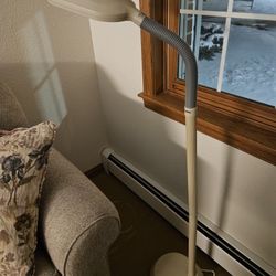 Bell + Howell 60” Adjustable Head Light Gray Floor Lamp