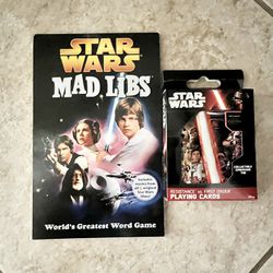 New! Star Wars Mad Lib & Star Wars Collectible Playing Cards