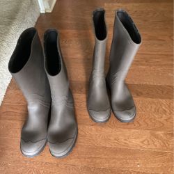 Rain Boots Sizes 11 And 7