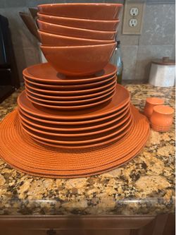 Dishes, orange ( IKEA)