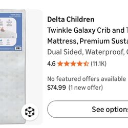 Toddlers Bed W/mattress 