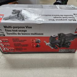 Bessey 5 in. Multi-Purpose Rotating Pipe and Bench Vise with Swivel Base
 New Unoppened