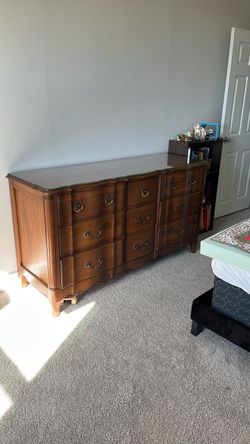 French Provincial Triple Dresser