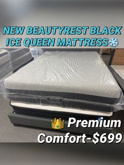 NEW BEAUTYREST BLACK ICE QUEEN MATTRESS