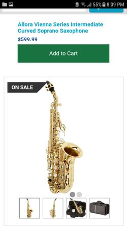 Allora curved soprano sax saxophone almost New!