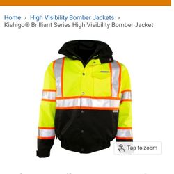High Visible Work Jackets,  Long Sleeve Shirts  And Vest. Kishigo 