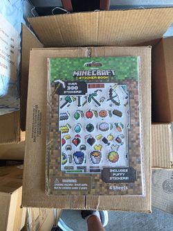 Minecraft puffy stickers