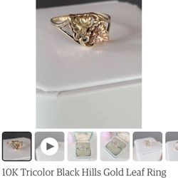 BLACK HILLS GOLD LEAF RING 