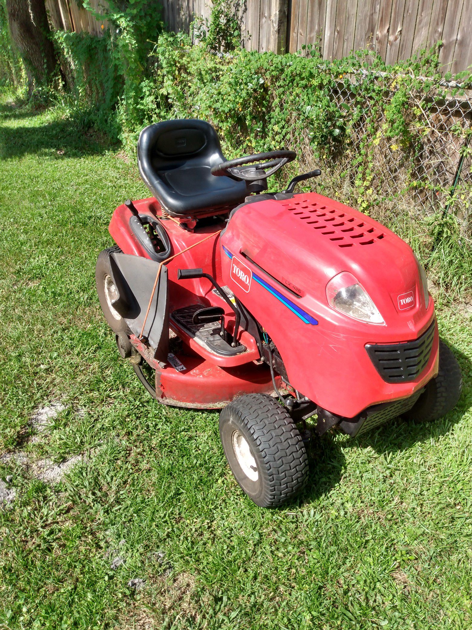 Toro 42 " riding lawn mower