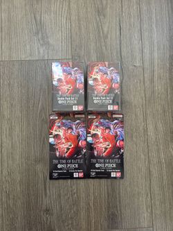 One Piece The Time Of Battle OP 16 Double Packs 2 and Sleeved Packs 2