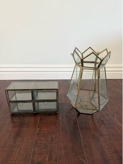 Set of 2 Gold & Brass Pieces