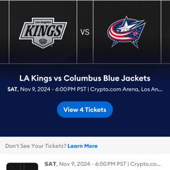 Kings Tickets For Tonight ! 
