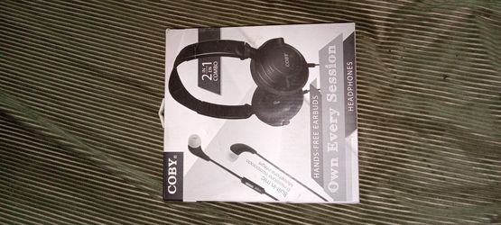 Brand New Original Coby 2 Piece Headphones Set