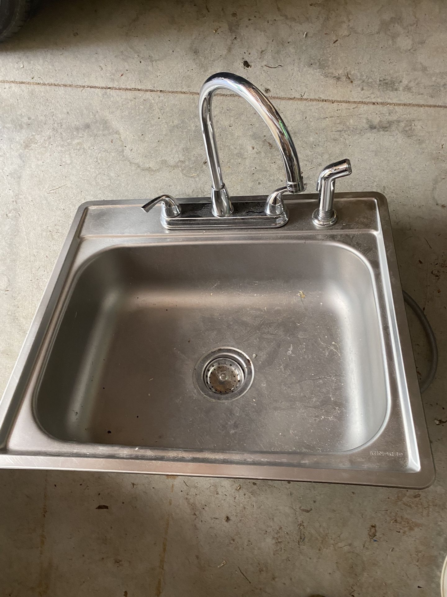 Stainless Steel Sink And Faucet