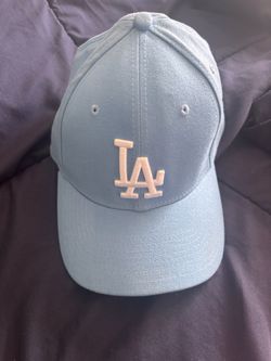 LA Dodgers Fitted Baseball Cap Light Blue
