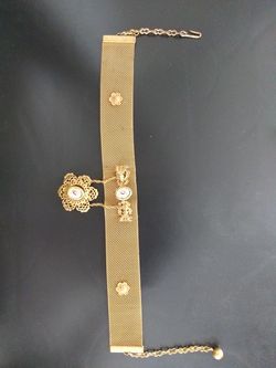 Antique rose gold choker necklace