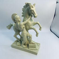 Caesars Palace Centurion With Horse Alabaster 7 Inch Nevada Travel Souvenir
