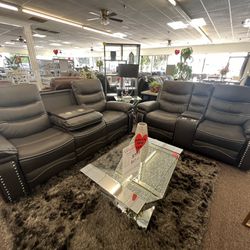 Power Recliner Sofa And Loveseat 🎈🎈🎈
