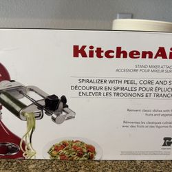 Kitchen aid Spiraler, Core, Peeler Attachment 