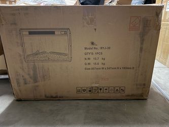 30” Electric Fireplace Insert w/ Remote – 1500W – Open Box