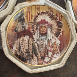 Paul Calle Franklin Mint American Indian Heritage Plate set