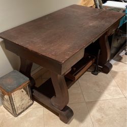 Antique Table -desk Solid Wood