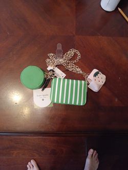 New Kate Spade Mini Crossbody Bag With Coin Purse And Airpod Case