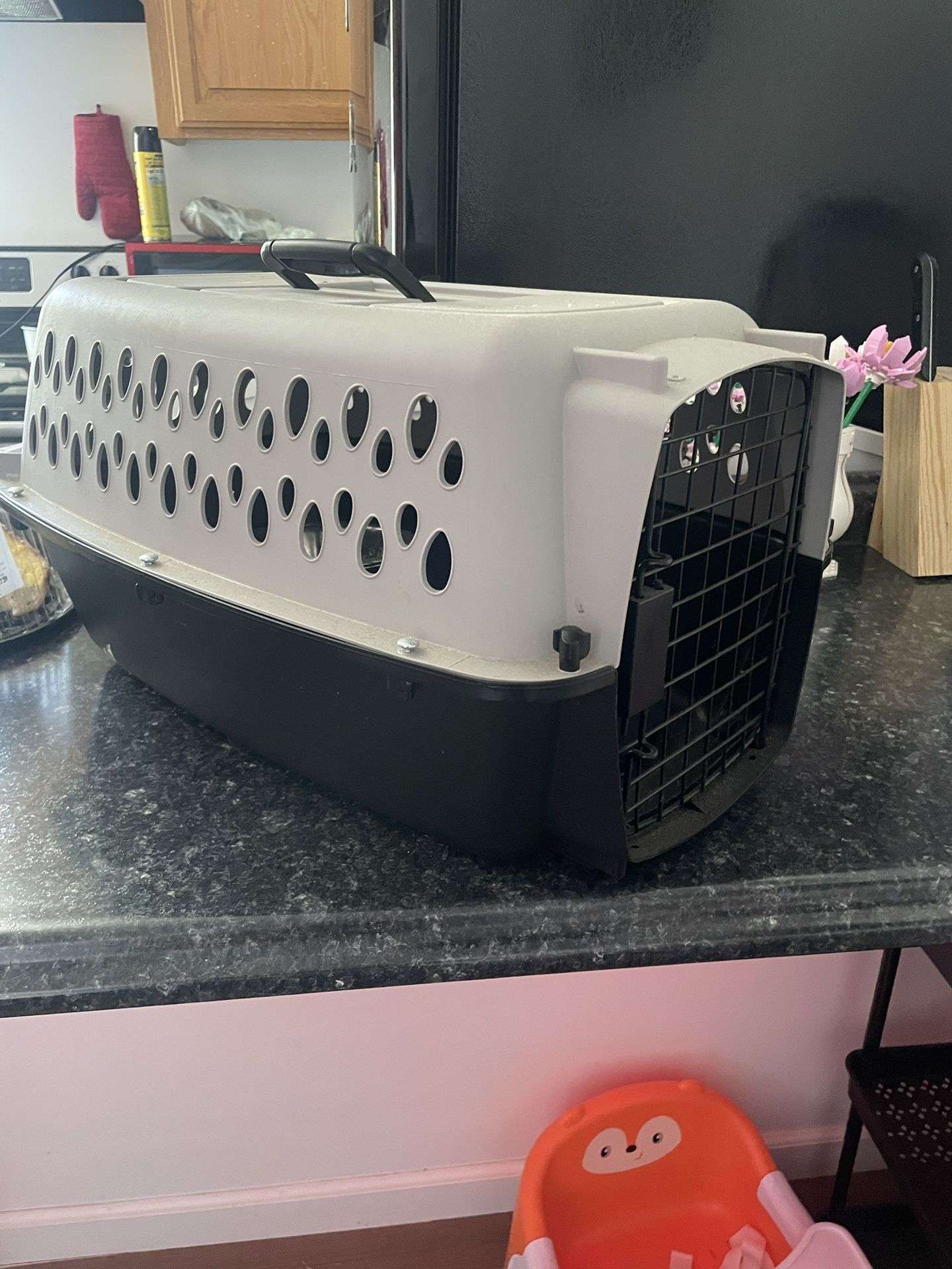 Small Dog Kennel And Water Bowl