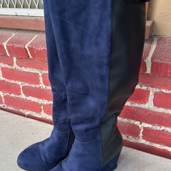 Torrid boots 9.5 color navy/black