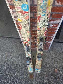 Two pairs, Twin Tip Skis 148cm  and Bindings