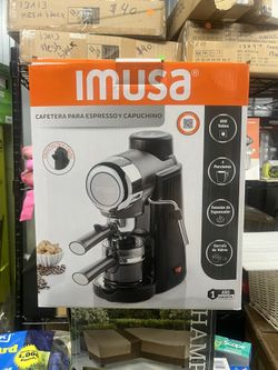 Imusa 4 Cup Epic Electric Espresso/Cappuccino Maker (Cafe Cubano, Cortadito, Colada, Cafe con Leche), Black