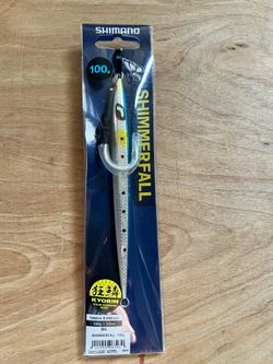 Shimano Shimmerfall Jig, 210 Gram, Pink-Blue-Silver Pattern, New, bluefin, yellowfin, Yellowtail, Dorado