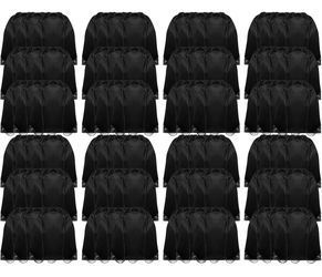 DPEI Drawstring Backpack, 72 Pcs String Bags, Cinch Bags for Sport and Gym, Black