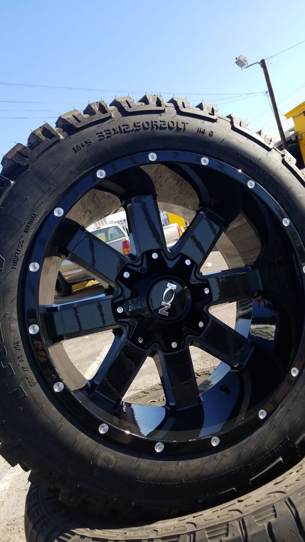 NEW 20 INCH WHEELS AND MUD TIRES 1480 for Sale in Phoenix