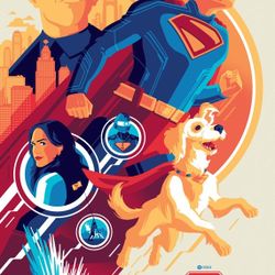 2025 SDCC Mondo Variant Superman Poster By Tom Whalen 59/140