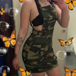 C’est Toi Army Overall Dress 