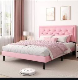 Bed Frame Pink FULL SIZE 