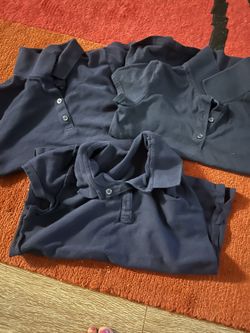 Navy Blue Girl Uniform Shirts 7-8