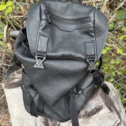Louis Vuitton Leather Black Backpack