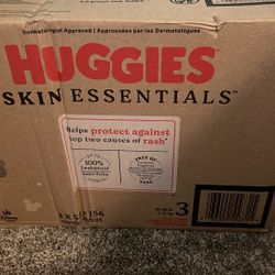 Size 3 Huggies Skin Essential Diapers 