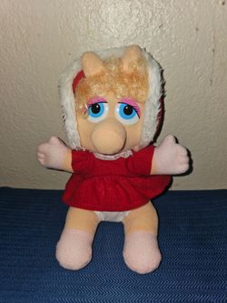 Muppets Christmas Baby Miss Piggy Plush 11"