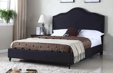 King Bed Frame, Casper Mattress, Nightstands, Down Comforter and Sheets