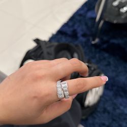 Baguette Iced. Out Women Ring 