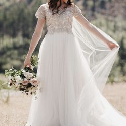 Badgley mischka Beaded Wedding Dress