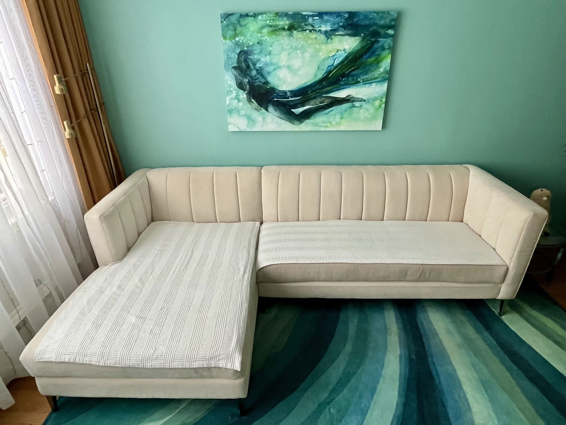 Zgallerie Crestmont Sectional Sofa and Chair