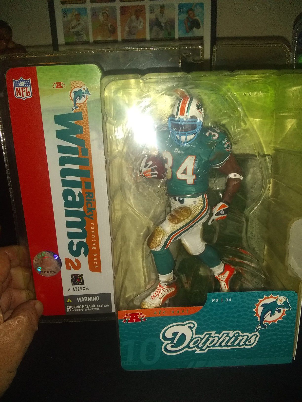 Brand New 2004 Ricky Williams Miami Dolphins Mcfarlane Action Figure