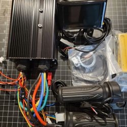 Tbest Brushless Motor Controller Kit, 80A 60V 72V 2000W 3000W 5000W Hall Brushless Motor S966 LCD Display 20X Speed Adjustment Throttle Kit