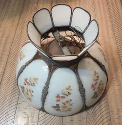 Vintage Tiffany 18" Hanging Ceiling Lamp