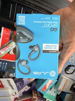 JLab Go Sport+ Wireless Bluetooth Running Earbuds, Open Box, Brand New