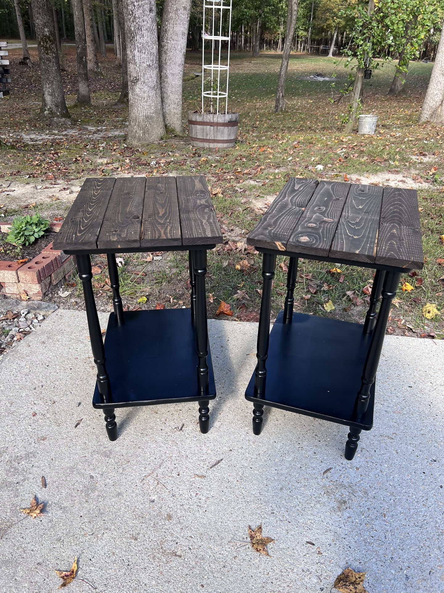 Sale $60🎄Upcycled Farmhouse Side End Tables